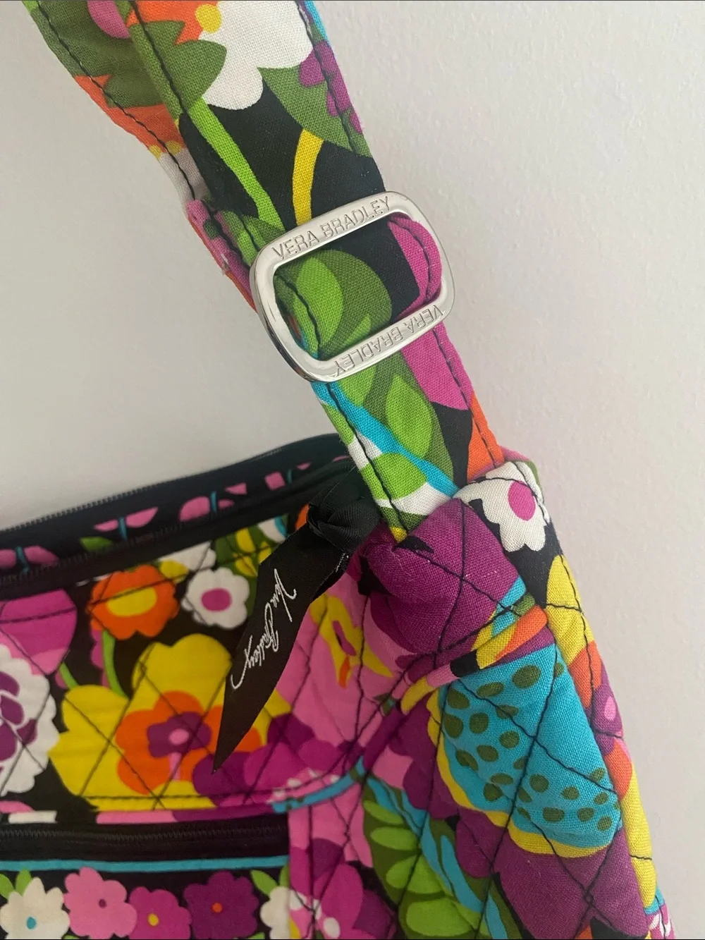 Vera Bradley “Va Va Bloom” Crossbody Hobo Bag Retired Pattern